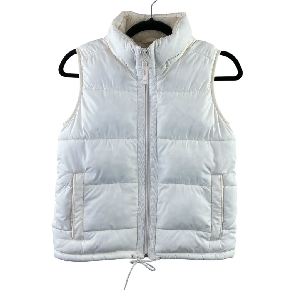 Abercrombie & Fitch Women’s Cream Puffer Vest‎ Sz XS